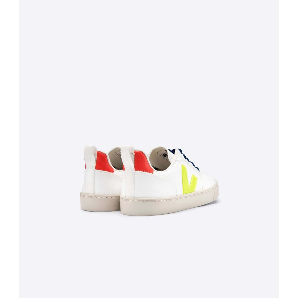 Veja V-10 CWL Kids' Shoes White/Orange | CA 778GSO